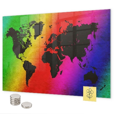 Magnetická tabuľa na stenu Mapa sveta