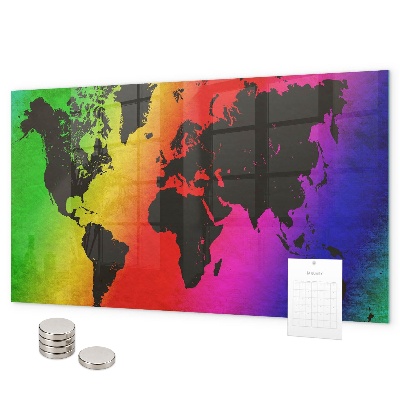 Magnetická tabuľa na stenu Mapa sveta