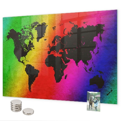 Magnetická tabuľa na stenu Mapa sveta