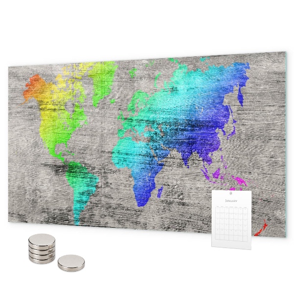 Magnetická tabuľa Mapa sveta