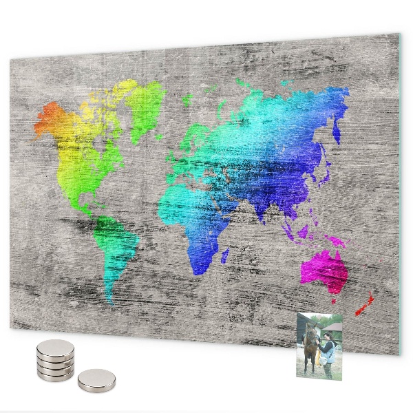 Magnetická tabuľa Mapa sveta