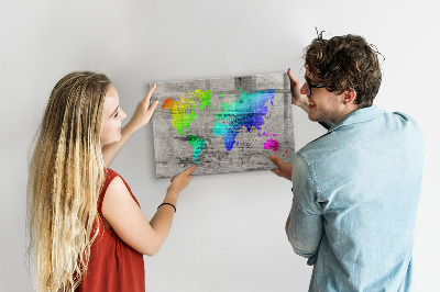Magnetická tabuľa Mapa sveta