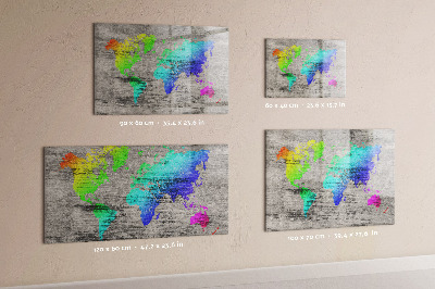 Magnetická tabuľa Mapa sveta