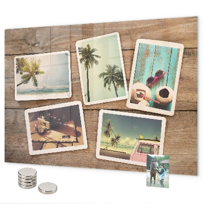 Magnetická tabuľa na stenu Polaroidové fotografie