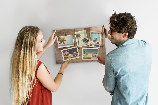 Magnetická tabuľa na stenu Polaroidové fotografie