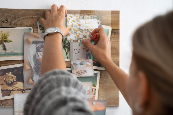 Magnetická tabuľa na stenu Polaroidové fotografie