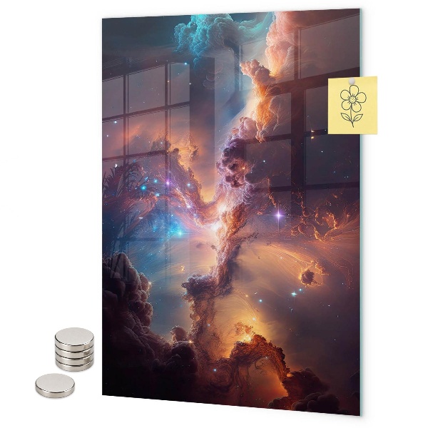 Magnetická tabuľa na magnetky Galaxický priestor