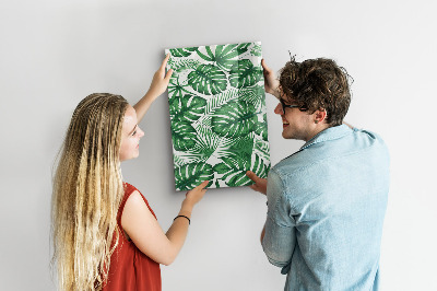 Magnetická tabuľa na magnetky Listy tropickej monstery