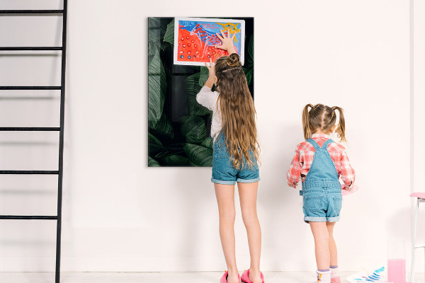 Magnetická popisovateľná tabuľa Zelená tabuľa na poznámky a fotografie