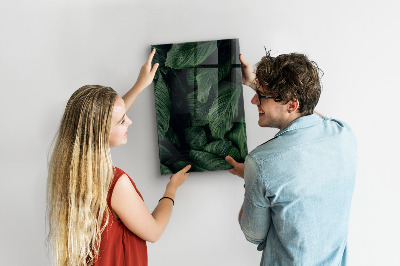 Magnetická popisovateľná tabuľa Zelená tabuľa na poznámky a fotografie