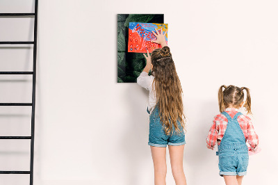 Magnetická popisovateľná tabuľa Zelená tabuľa na poznámky a fotografie