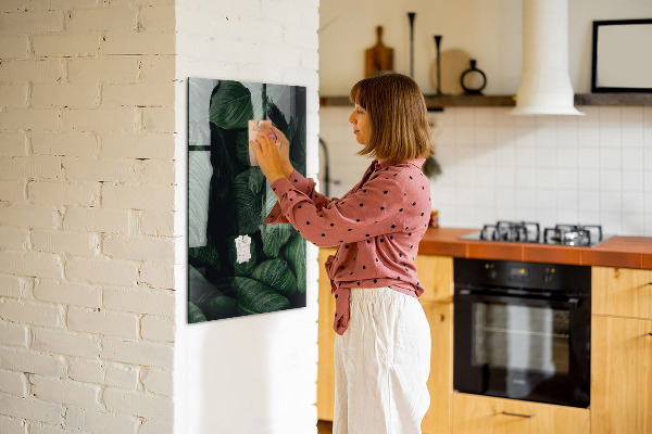 Magnetická popisovateľná tabuľa Zelená tabuľa na poznámky a fotografie
