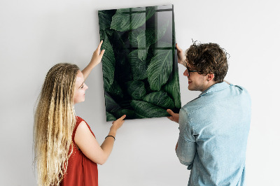 Magnetická popisovateľná tabuľa Zelená tabuľa na poznámky a fotografie