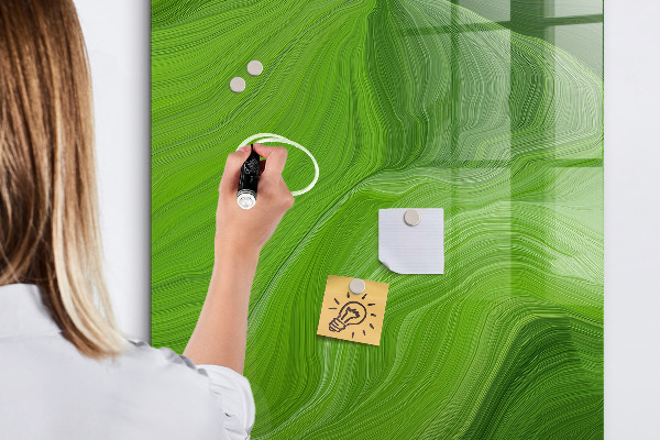 Magnetická popisovateľná tabuľa Zelená tabuľa na fotografie a poznámky