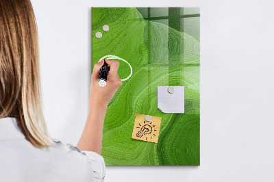 Magnetická popisovateľná tabuľa Zelená tabuľa na fotografie a poznámky