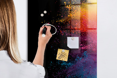 Magnetická popisovateľná tabuľa Farebná tabuľa na prezentáciu fotografií
