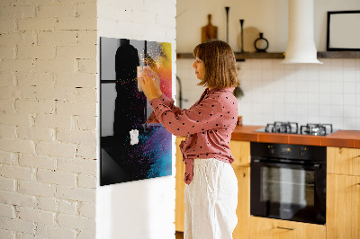 Magnetická popisovateľná tabuľa Farebná tabuľa na prezentáciu fotografií