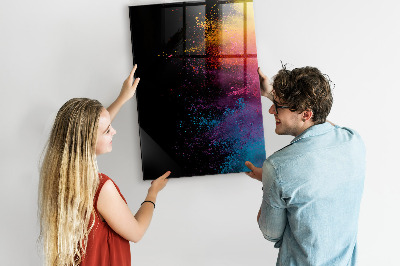 Magnetická popisovateľná tabuľa Farebná tabuľa na prezentáciu fotografií