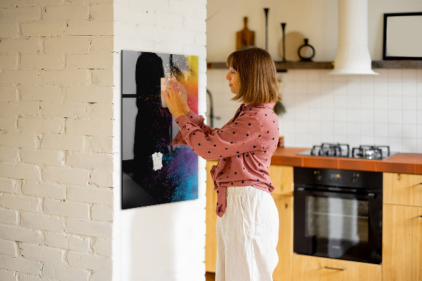 Magnetická popisovateľná tabuľa Farebná tabuľa na prezentáciu fotografií