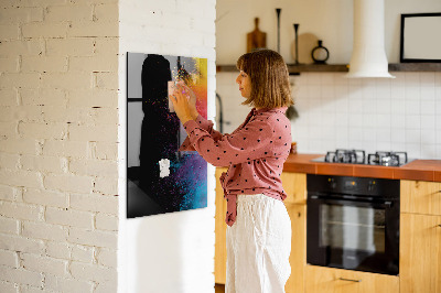 Magnetická popisovateľná tabuľa Farebná tabuľa na prezentáciu fotografií
