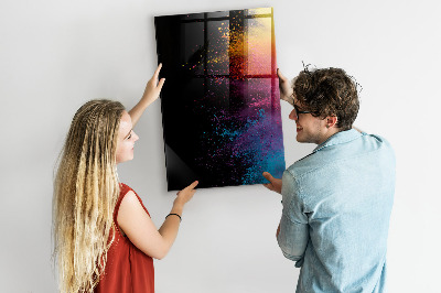 Magnetická popisovateľná tabuľa Farebná tabuľa na prezentáciu fotografií