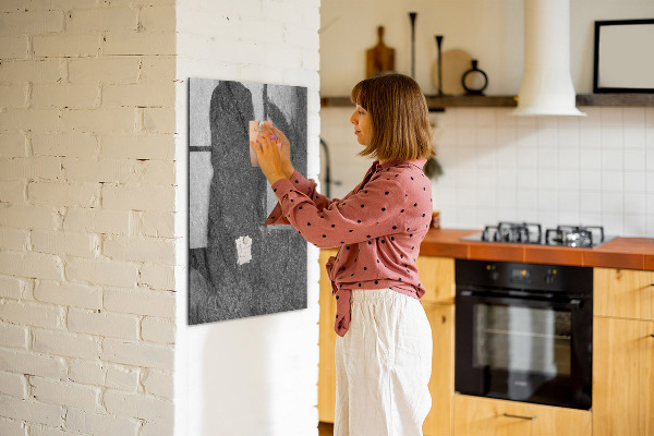 Magnetická popisovateľná tabuľa Moderná tabuľa na poznámky a fotografie
