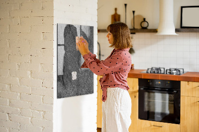 Magnetická popisovateľná tabuľa Moderná tabuľa na poznámky a fotografie