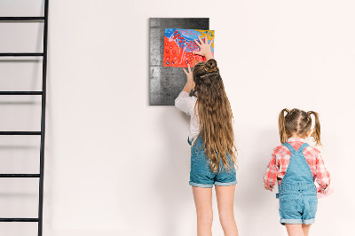 Kresliaca magnetická tabuľa Moderná tabuľa na fotografie a poznámky