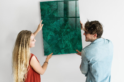 Magnetická popisovateľná tabuľa Zelená tabuľa na poznámky a fotografie