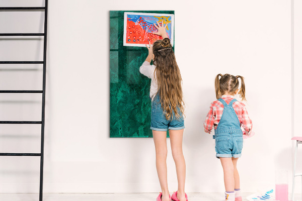 Magnetická popisovateľná tabuľa Zelená tabuľa na poznámky a fotografie