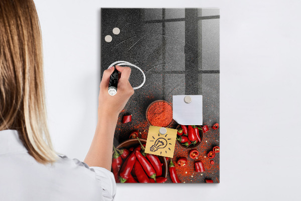 Magnetická popisovateľná tabuľa Pripomienky z Pepper Kitchen