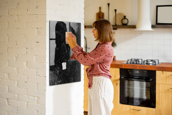 Magnetická popisovateľná tabuľa Štýlová tabuľa na poznámky a fotografie