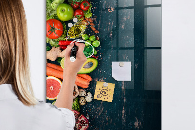 Kresliaca magnetická tabuľa Zdravé ingrediencie a spomienky v kuchyni