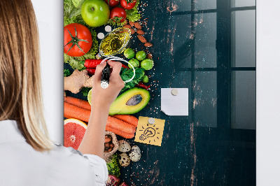 Kresliaca magnetická tabuľa Zdravé ingrediencie a spomienky v kuchyni