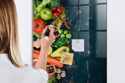 Kresliaca magnetická tabuľa Zdravé ingrediencie a spomienky v kuchyni