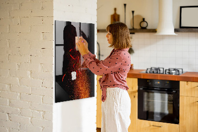 Magnetická popisovateľná tabuľa Magnetická tabuľa na fotografie a poznámky