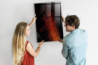 Magnetická popisovateľná tabuľa Magnetická tabuľa na fotografie a poznámky
