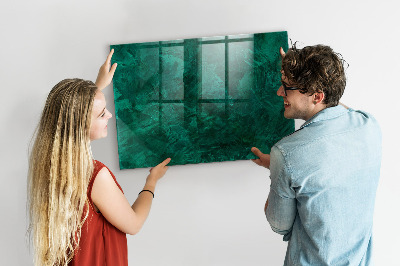 Magnetická popisovateľná tabuľa Zelená tabuľa na poznámky a fotografie