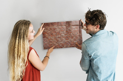 Magnetická popisovateľná tabuľa Nástenka na tehlovej stene