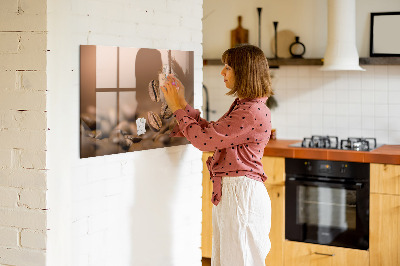 Magnetická popisovateľná tabuľa Kreatívny priestor na poznámky a fotografie