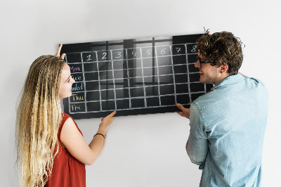 Magnetická popisovateľná tabuľa Plánovacia a poznámková tabuľa