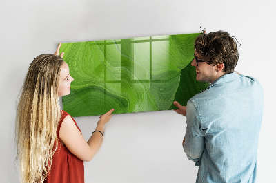 Magnetická popisovateľná tabuľa Zelená nástenka s fotografiami