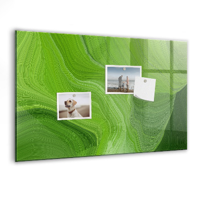 Magnetická popisovateľná tabuľa Zelená nástenka s fotografiami