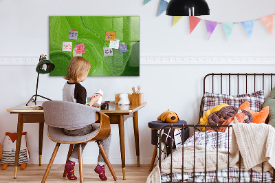 Magnetická popisovateľná tabuľa Zelená nástenka s fotografiami