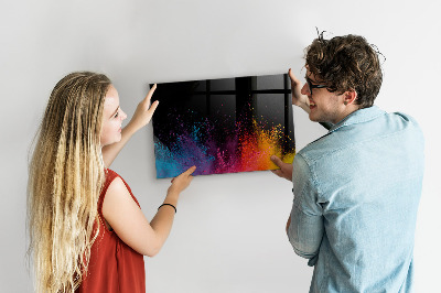 Kresliaca magnetická tabuľa Farebný plagát na poznámky a fotografie