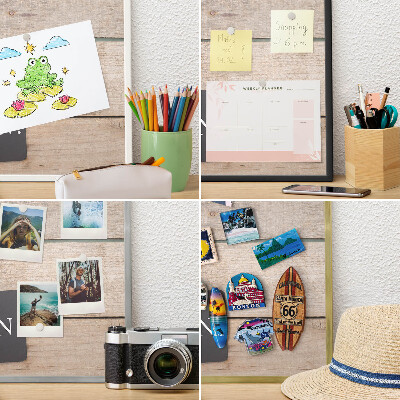 Kovová tabuľa na magnetky na stenu v bielej rame Motivácia každý deň