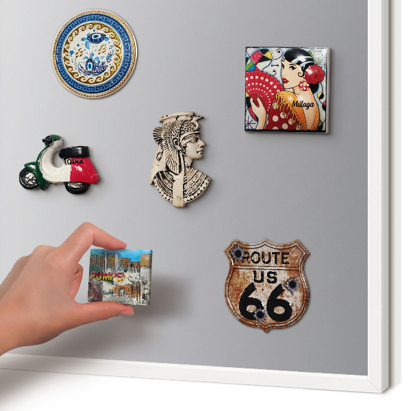 Závesná tabuľa na magnetky v bielej rame Sivý gradient