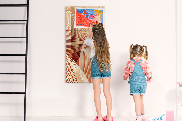 Magnetická popisovateľná tabuľa Moderná tabuľa na poznámky a fotografie