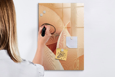 Magnetická popisovateľná tabuľa Moderná tabuľa na poznámky a fotografie