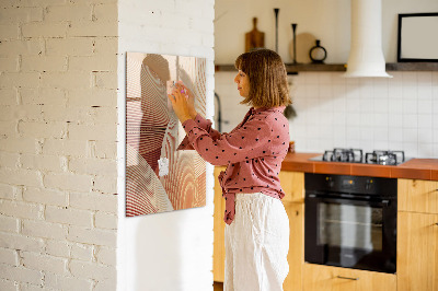 Magnetická popisovateľná tabuľa Moderná tabuľa na poznámky a fotografie